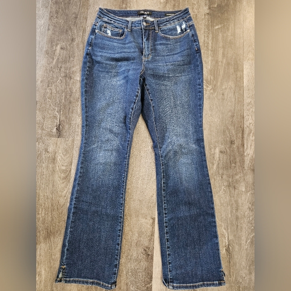 Judy Blue Size 14W Kinston Slim Bootcut Slit Hem Jeans JB88290-L - Picture 2 of 8
